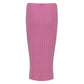 Pink Wool Midi Skirt