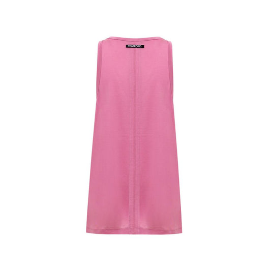 Pink Silk Tank Tops