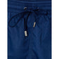 Blue Polyester Swim Shorts