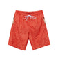 Red Polyester Swim Shorts