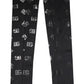 Black DG Logo Monogram Wool Stretch Arm Sleeves