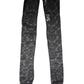 Black Floral Lace Cotton Stretch Stockings Socks
