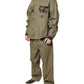 Brown Cotton Stretch Shirt Pants Casual Set