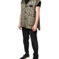 Brown Logo Plaque Quilted Vest Jacket