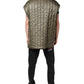 Brown Logo Plaque Quilted Vest Jacket