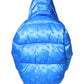 Blue Logo Full Zip Hooded Quilted Jacket