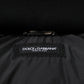 Blue Logo Full Zip Hooded Quilted Jacket