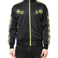 Black Logo Turtleneck Zip Bomber Jacket