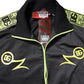 Black Logo Turtleneck Zip Bomber Jacket