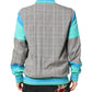 Multicolor Plaid Full Zip Windbreaker Jacket