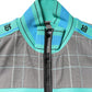 Multicolor Plaid Full Zip Windbreaker Jacket