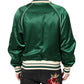 Green Floral DG Logo Full Zip Bomber Jacket