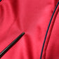 Red Floral Patch Full Zip Men Bomber Jacket