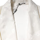 Ivory Silk Logo Men Wrap Robe Coat Jacket