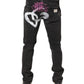 Gray Washed Cotton Skinny Denim Jeans