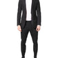Black Cotton TAORMINA Formal 2 Piece Suit