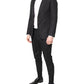 Black Cotton TAORMINA Formal 2 Piece Suit