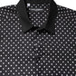Black Polka Dot Cotton Formal Dress Shirt