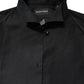 Black Cotton Long Sleeves Formal Dress Shirt