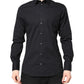 Black GOLD Cotton Long Sleeves Dress Shirt