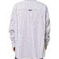 White Black Stripe Button Down Casual Shirt