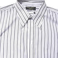 White Black Stripe Button Down Casual Shirt
