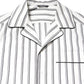 White Stripes Lounge Pajama Sleepwear Shirt