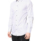 White Stripes GOLD Cotton Formal Shirt