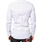 White Stripes GOLD Cotton Formal Shirt