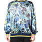 Multicolor Marble Print Men Pullover Sweater