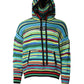 Multicolor Cotton Hooded Pullover Sweater