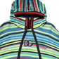 Multicolor Cotton Hooded Pullover Sweater