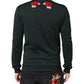 Black Sequined Embellished Pullover Sweater