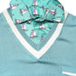 Green Printed Collared Short Sleeve T-shirt