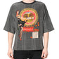 Black White Graphic Print Short Sleeve T-shirt