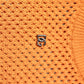 Orange Cashmere Round Neck Sleeveless T-shirt