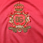 Red Silk DG Crown Logo Short Sleeve T-shirt