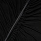 Black Mesh Trim Bodycon Long Sheath Dress
