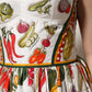 White Vegetables Sleeveless A-line Dress