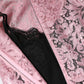 Pink Floral Lace Sleeveless Sheath Dress