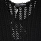 Black Cashmere Long Sleeves A-line Midi Dress