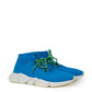 Blue Cotton Athletic Sneakers