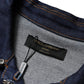 Blue Denim Cotton Crystal Embellished Jacket