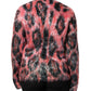Red Mohair Wool Button Down Cardigan Sweater