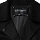 Black Wool Sartoria Italiano Blazer Jacket