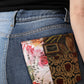 Multicolor Patchwork High Waist Denim Jeans