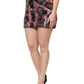 Multicolor Plush High Waist Mini Skirt