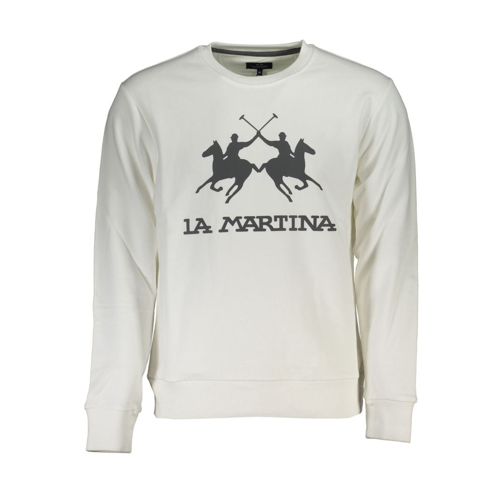 White Cotton Men Sweater
