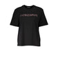 Black Cotton Women T-Shirt