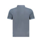 Blue Cotton Polo Shirt